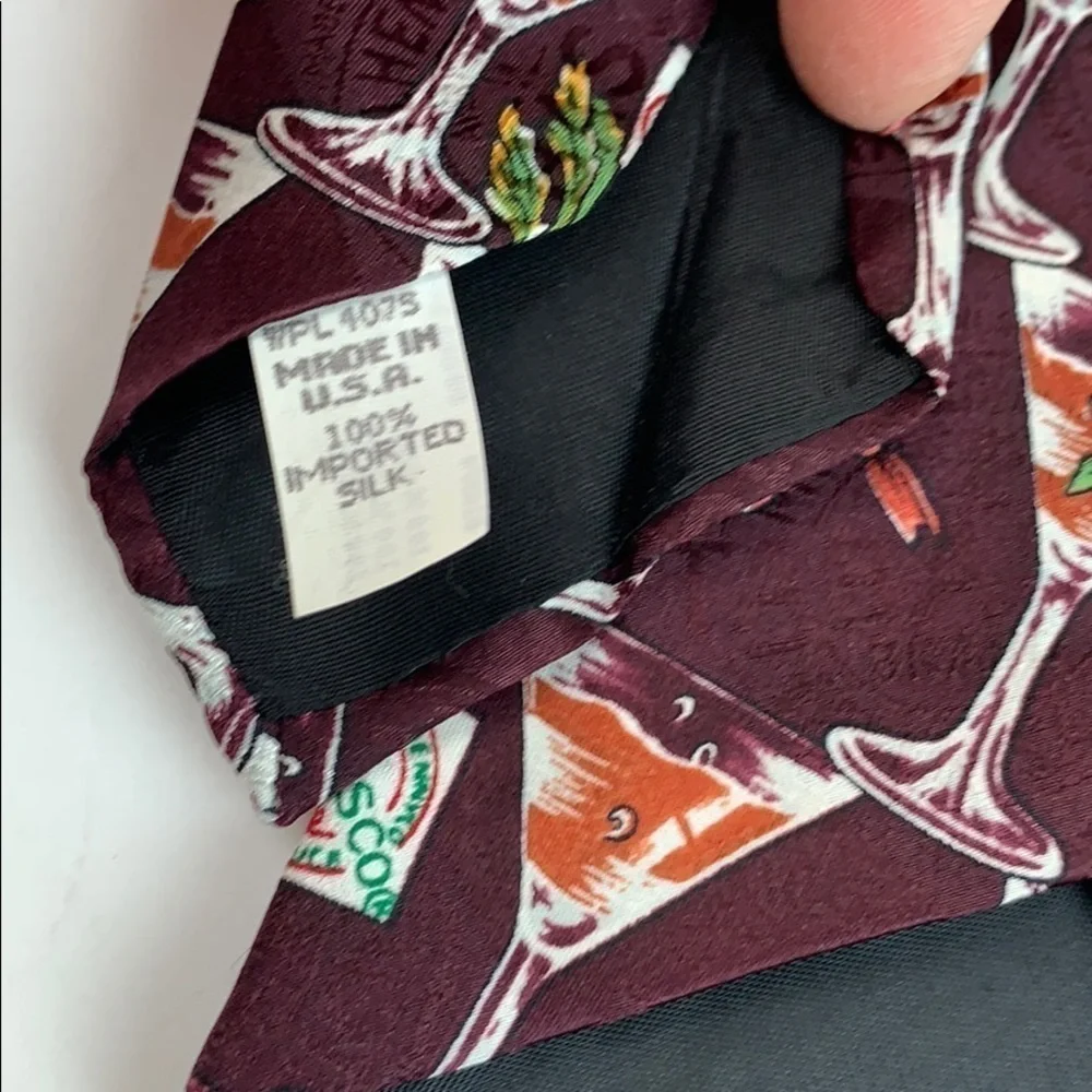 Tabasco brand & Vintage John Wanamaker Philly, PA. Two Silk & acetate ties